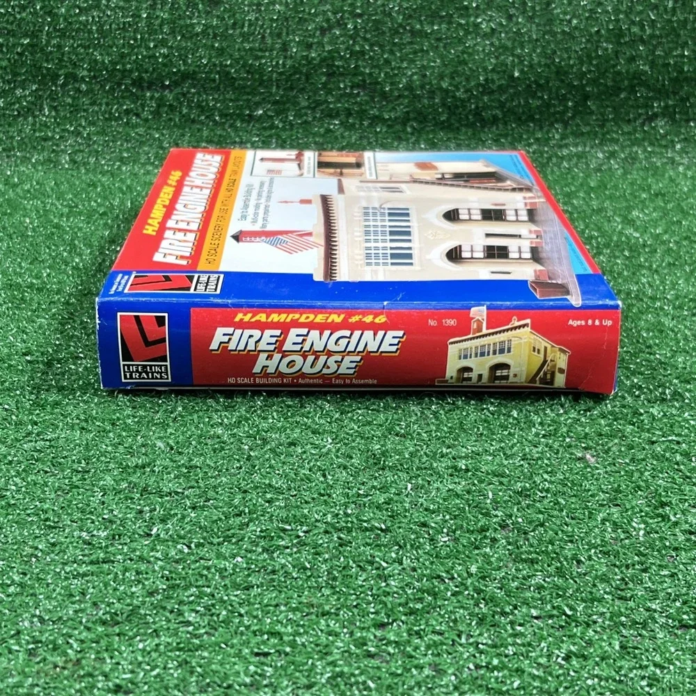 Hampden #46 Fire Engine‎ House HO Scale Model Kit Life Like Trains New Sealed